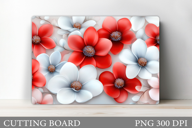 Flowers Cutting Board. Floral Cutting Board Sublimation