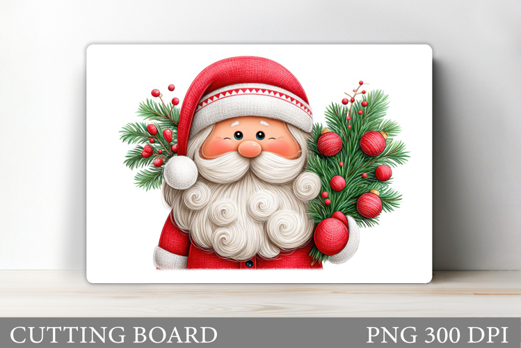 Santa Claus Cutting Board. Christmas Cutting Board