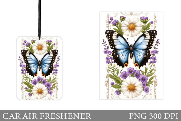 Butterfly Car Air Freshener. Car Air Freshener Sublimation