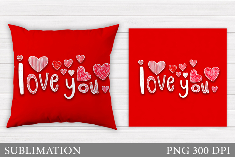 Valentines Day Pillow Design. Valentines Pillow Sublimation