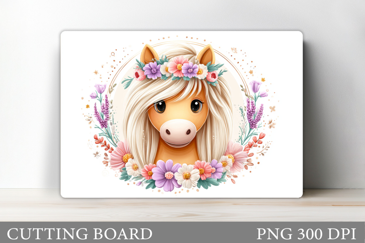 Horse Cutting Board Design. Horse Sublimation