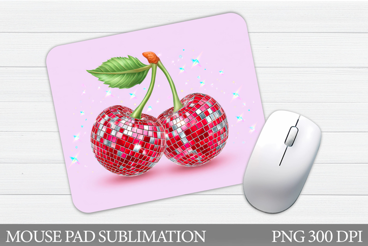 Disco Cherries Mouse Pad. Disco Cherries Sublimation