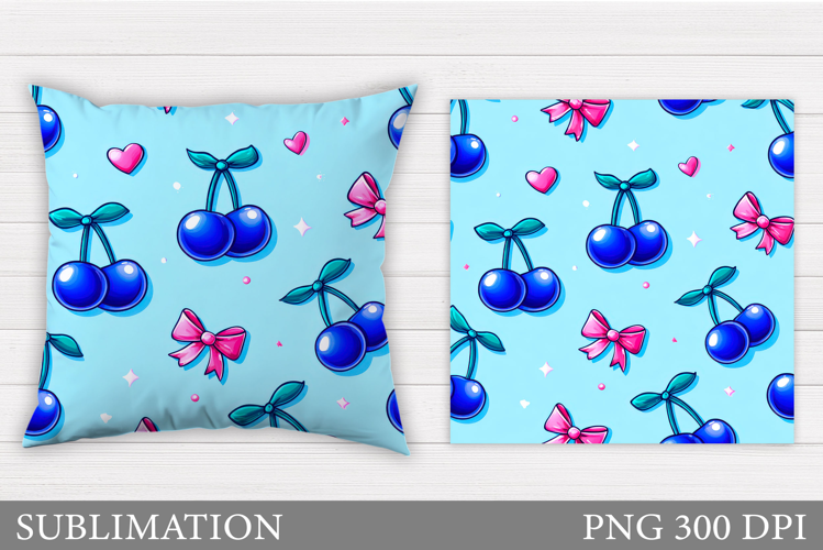 Cherry Pillow Design. Cherry Sublimation