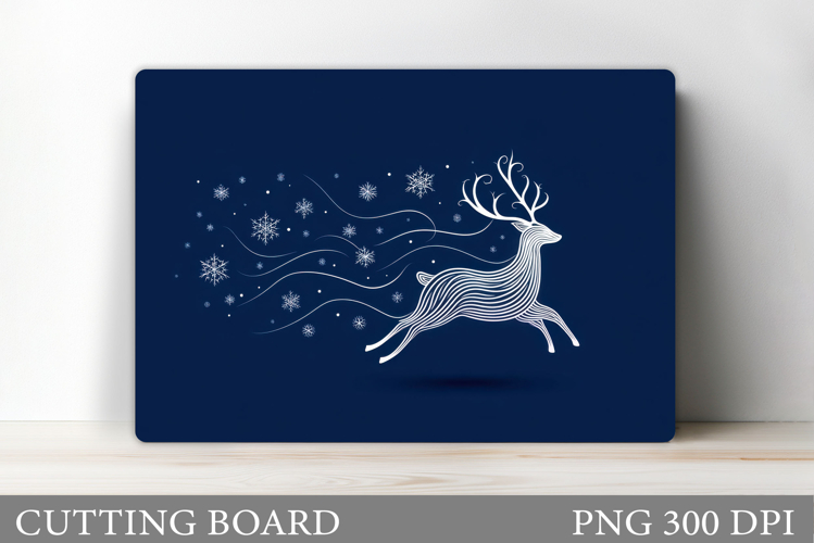 Reindeer Cutting Board. Christmas Cutting Board Design