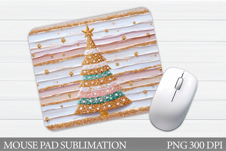 Christmas Tree Mouse Pad. Christmas Mouse Pad Sublimation example image 1