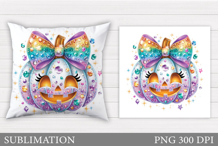 Halloween Pumpkin Pillow. Halloween Pillow Sublimation example image 1