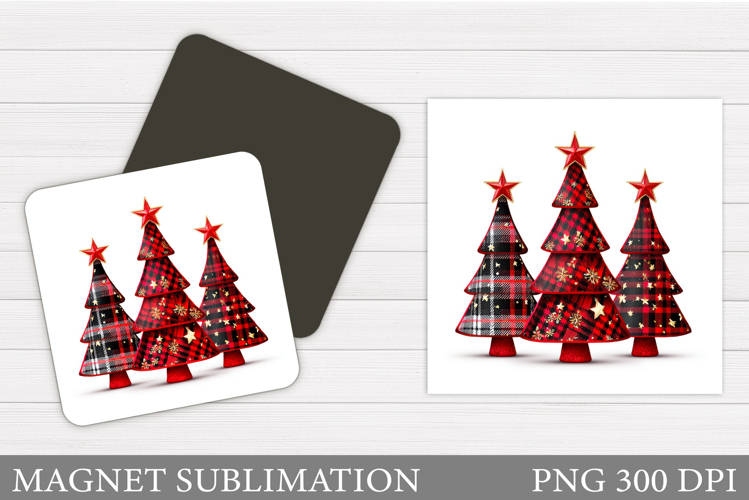 Christmas Tree Magnet Sublimation. Christmas Magnet Design