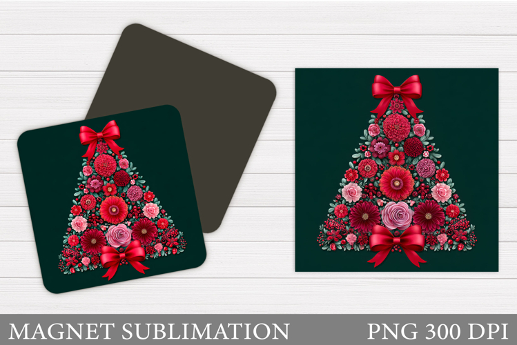 Christmas Tree Magnet Design. Christmas Magnet Sublimation