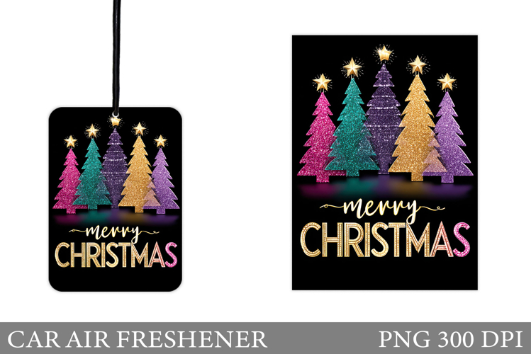 Merry Christmas Car Air Freshener. Winter Car Air Freshener