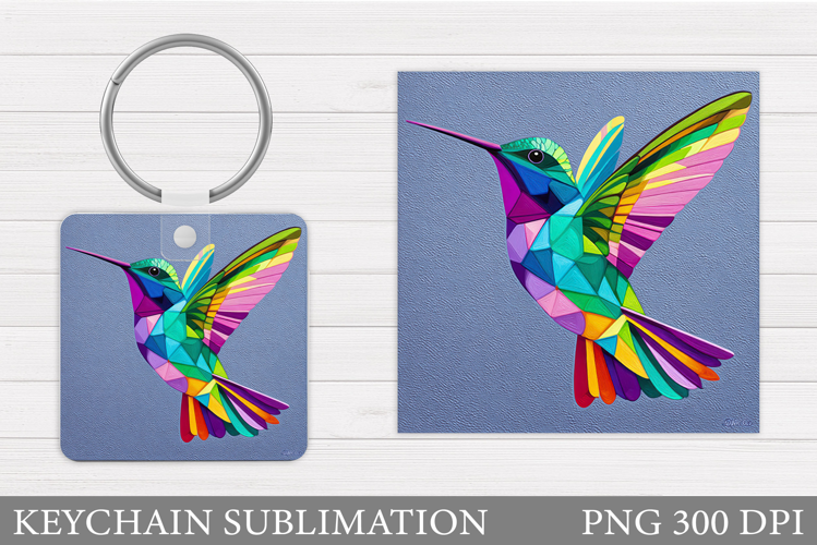 Hummingbird Keychain Design. Hummingbird Sublimation