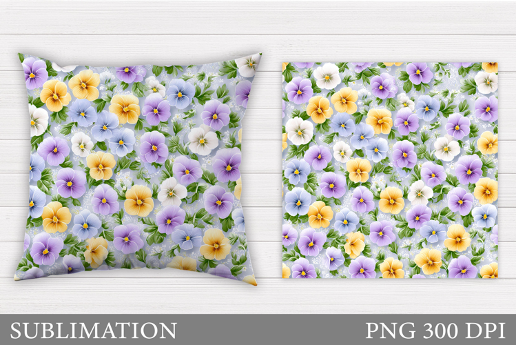 Flowers Pillow Design. Floral Pillow Sublimation