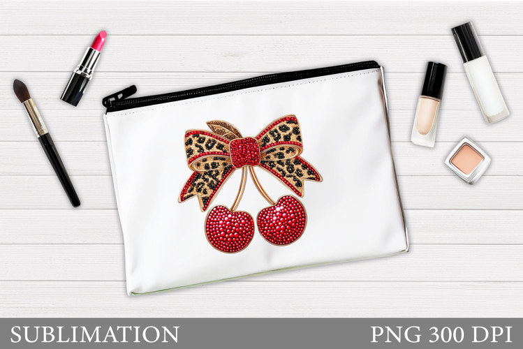 Cherries Cosmetics Bag Sublimation. Cherry Makeup Bag Design