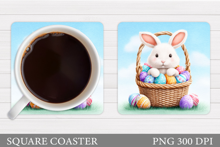 Easter Bunny Coaster. Bunny Easter Coaster Design