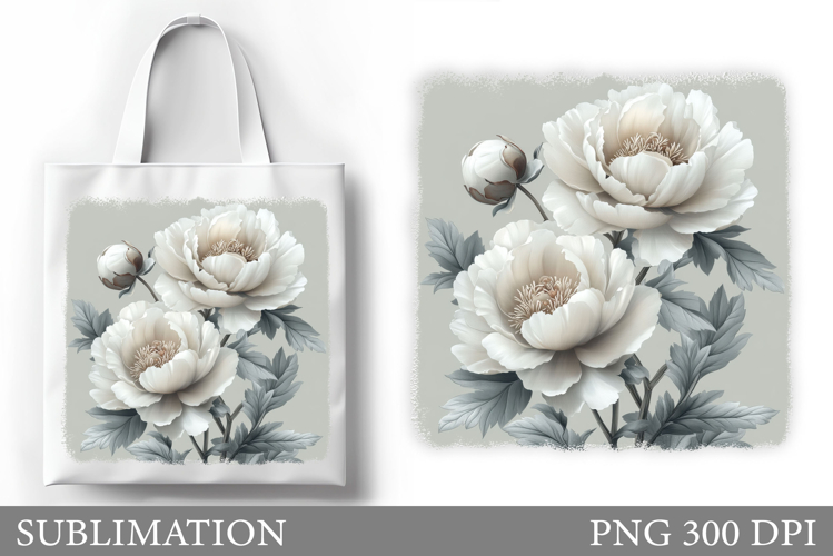 Flowers Tote Bag Design. Floral Tote Bag Sublimation