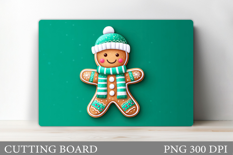 Christmas Cutting Board Design. Gingerbread Cutting Board
