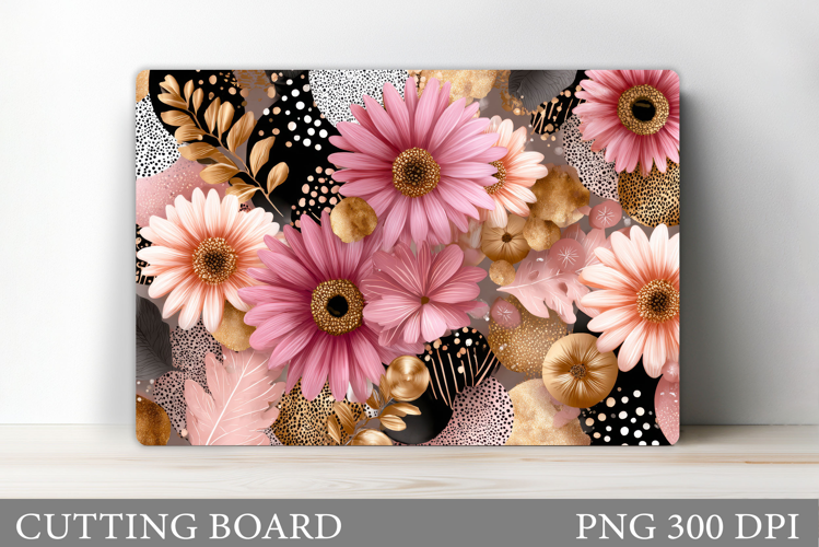 Flowers Cutting Board. Floral Cutting Board Sublimation