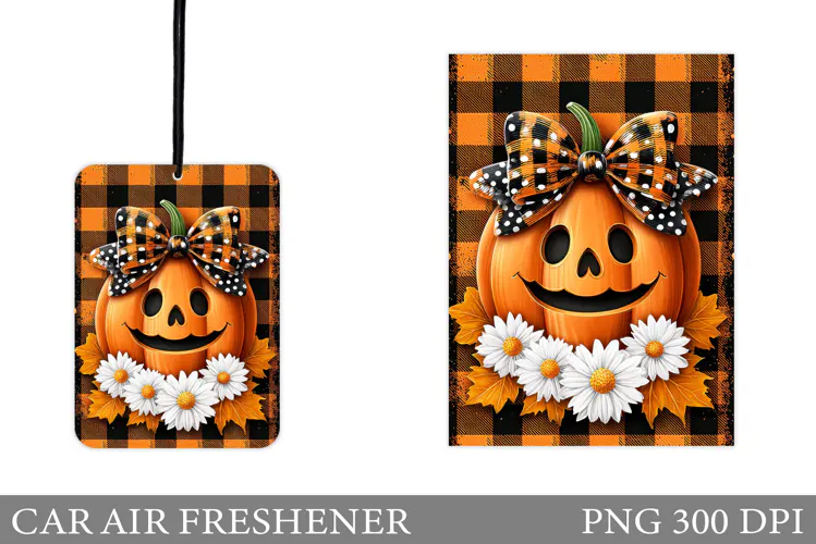 Pumpkin Car Air Freshener. Halloween Car Air Freshener