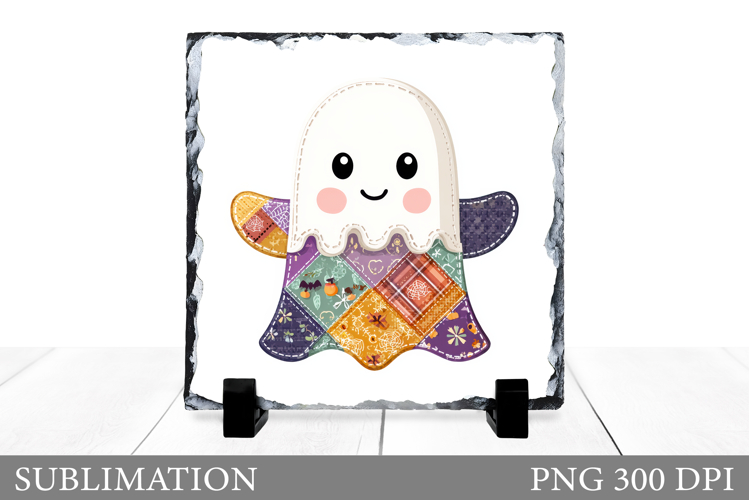 Cute Ghost Slate Design. Cute Ghost Sublimation