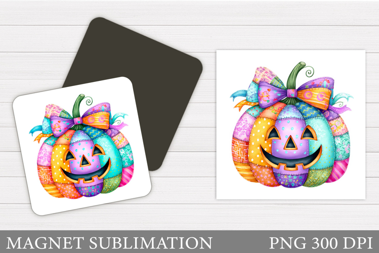 Halloween Pumpkin Magnet. Halloween Magnet Sublimation