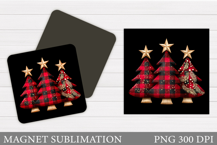 Christmas Tree Magnet Sublimation. Christmas Magnet Design
