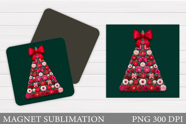 Christmas Tree Magnet Design. Christmas Magnet Sublimation