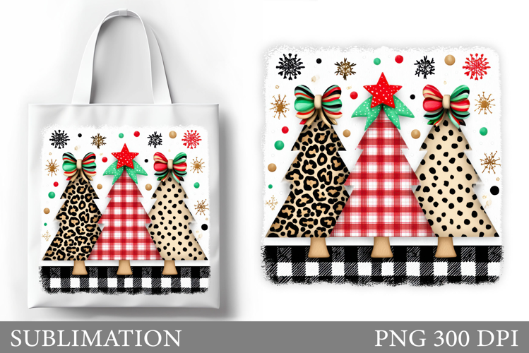 Christmas Tree Tote Bag. Christmas Tote Bag Design