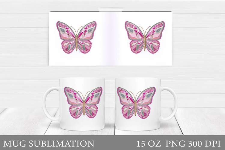 Butterfly Mug Design. Butterfliy Mug Sublimation