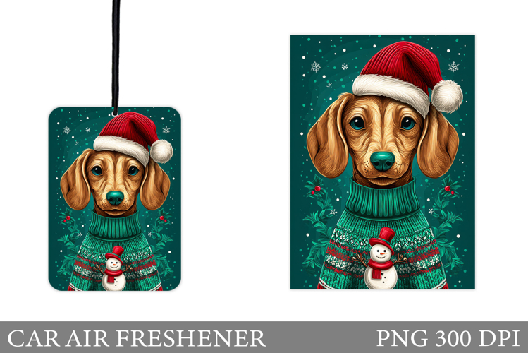 Cute Dog Car Air Freshener. Christmas Car Air Freshener