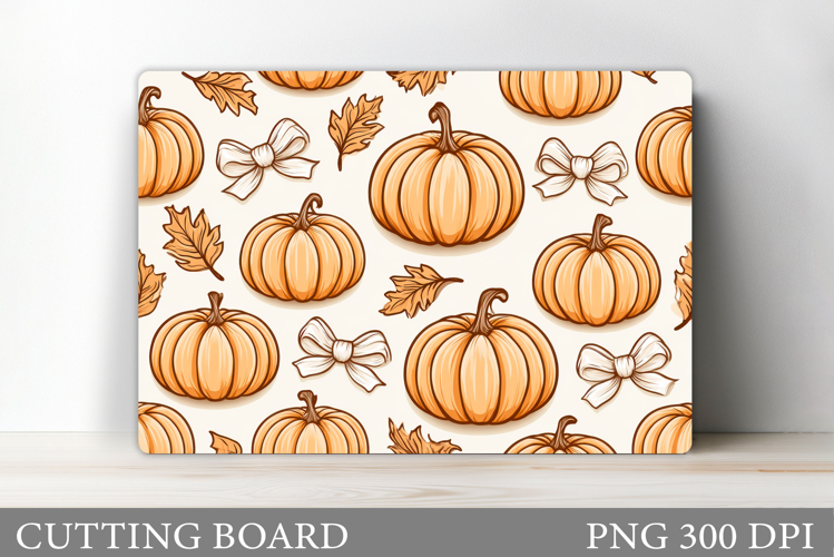 Fall Pumpkin Cutting Board Design. Fall Pumpkin Sublimation
