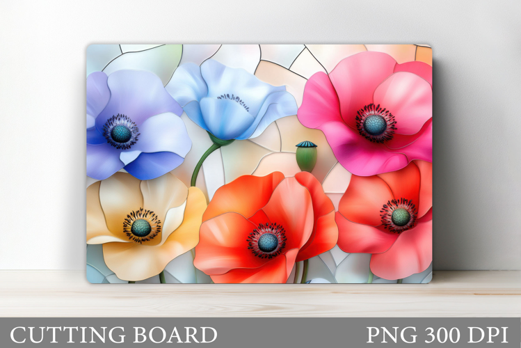 Floral Cutting Board Design. Flowers Cutting Board