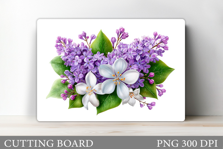 Flowers Cutting Board. Floral Cutting Board Sublimation