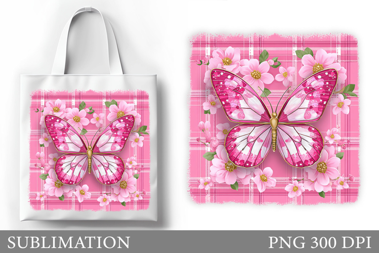 Butterfly Sublimation. Butterfly Tote Bag Sublimation