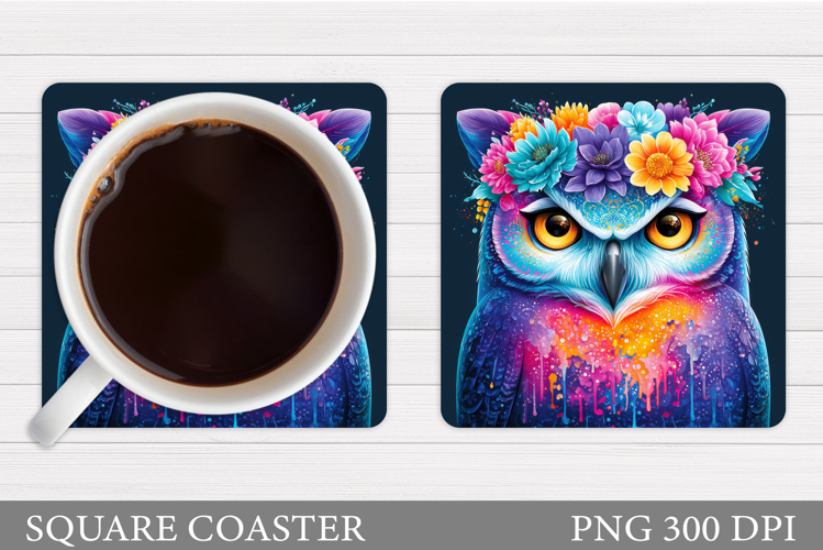 Owl Coaster Design. Owl Sublimation