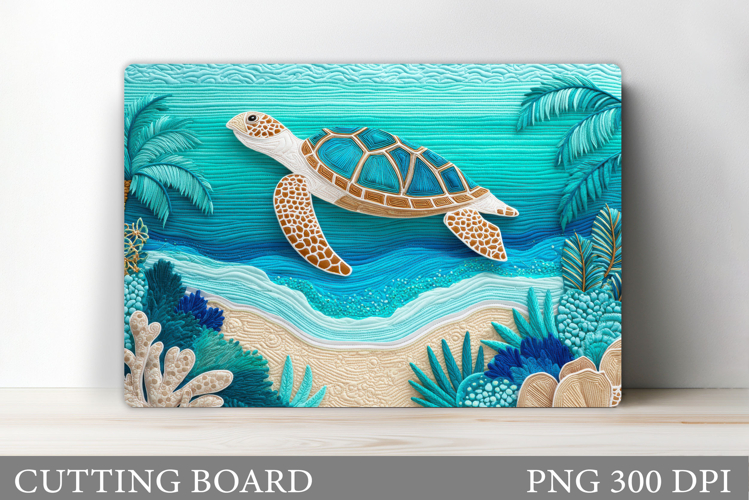 Turtle Kitchen Cutting Board. Sea Turtle Cutting Board