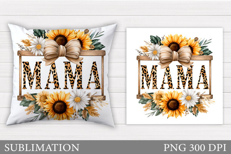 Mother's Day Pillow Design. Mother's Day Sublimation example image 1