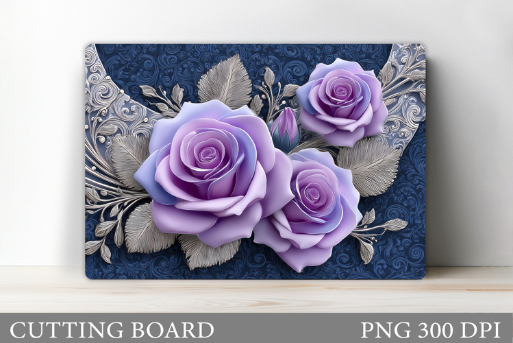 Roses Cutting Board. Flowers Cutting Board Sublimation