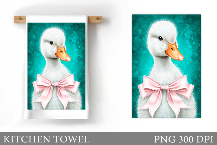 Cute Goose Kitchen Towel Design. Cute Goose Sublimation