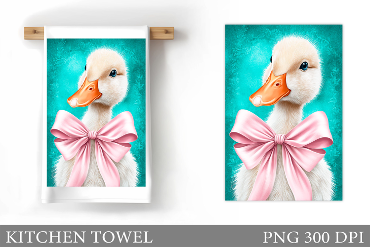 Cute Goose Kitchen Towel Design. Cute Goose Sublimation