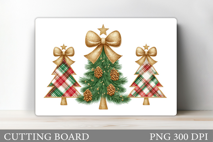 Christmas Tree Cutting Board Design. Kitchen Cutting Board