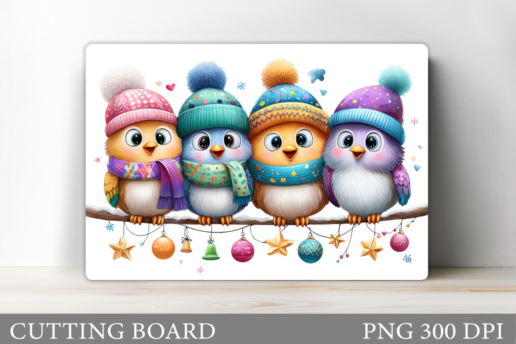 Christmas Bird Cutting Board. Christmas Cutting Board Design