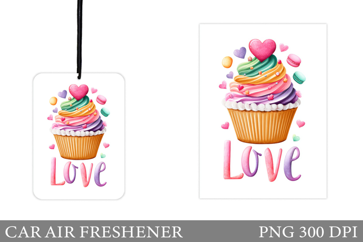 Love Car Air Freshener. Valentines Car Air Freshener Design