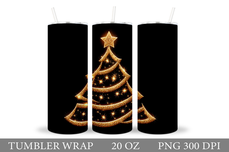 Christmas Tree Tumbler Sublimation. Christmas Tumbler Design