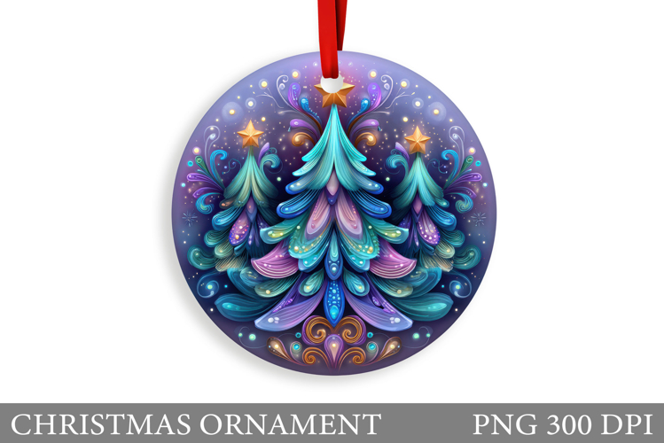 Christmas Tree Christmas Ornament. Winter Christmas Ornament