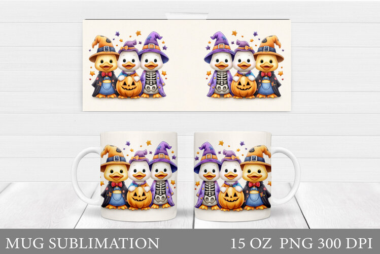 Halloween Goose Mug Design. Halloween Mug Sublimation example image 1