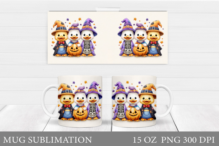 Halloween Goose Mug Design. Halloween Mug Sublimation