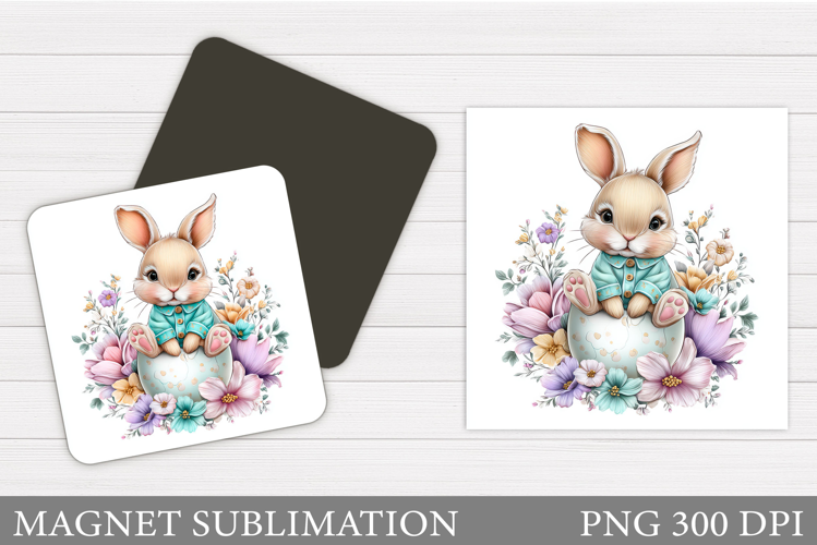 Easter Bunny Magnet. Easter Magnet Sublimation