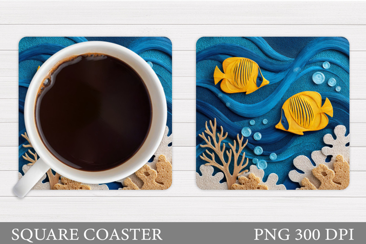 Fish Coaster Sublimation. Fish Sublimation