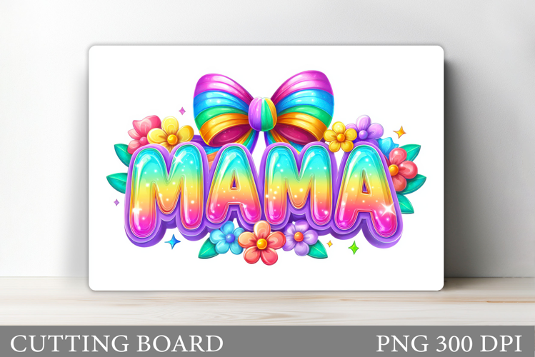 Mother's Day Cutting Board. Floral Cutting Board Sublimation