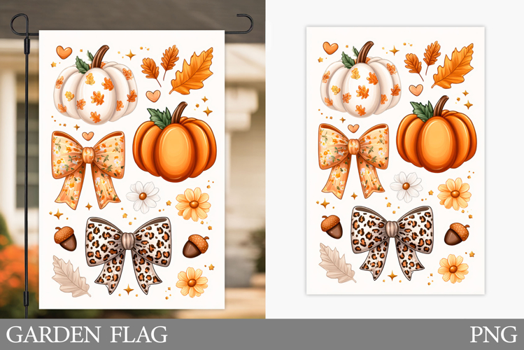 Fall Garden Flag Design. Fall Sublimation