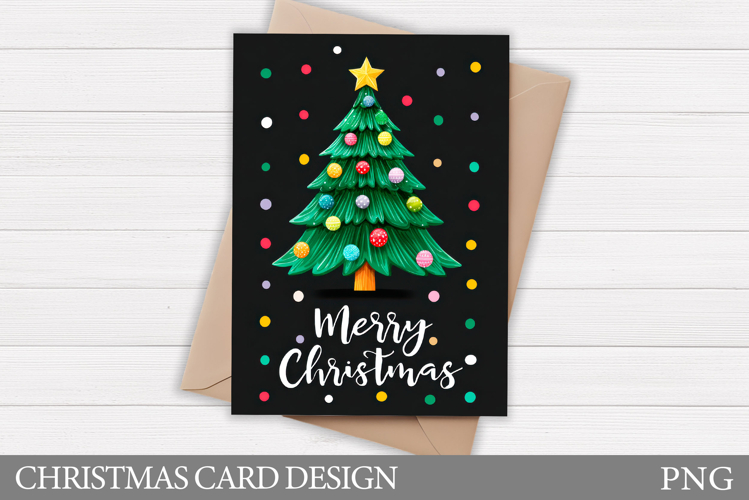 Christmas Tree Card Design. Christmas Card Printable